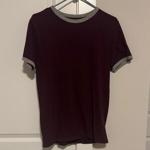 Goodfellow & Co Maroon and Gray Short Sleeve Tee